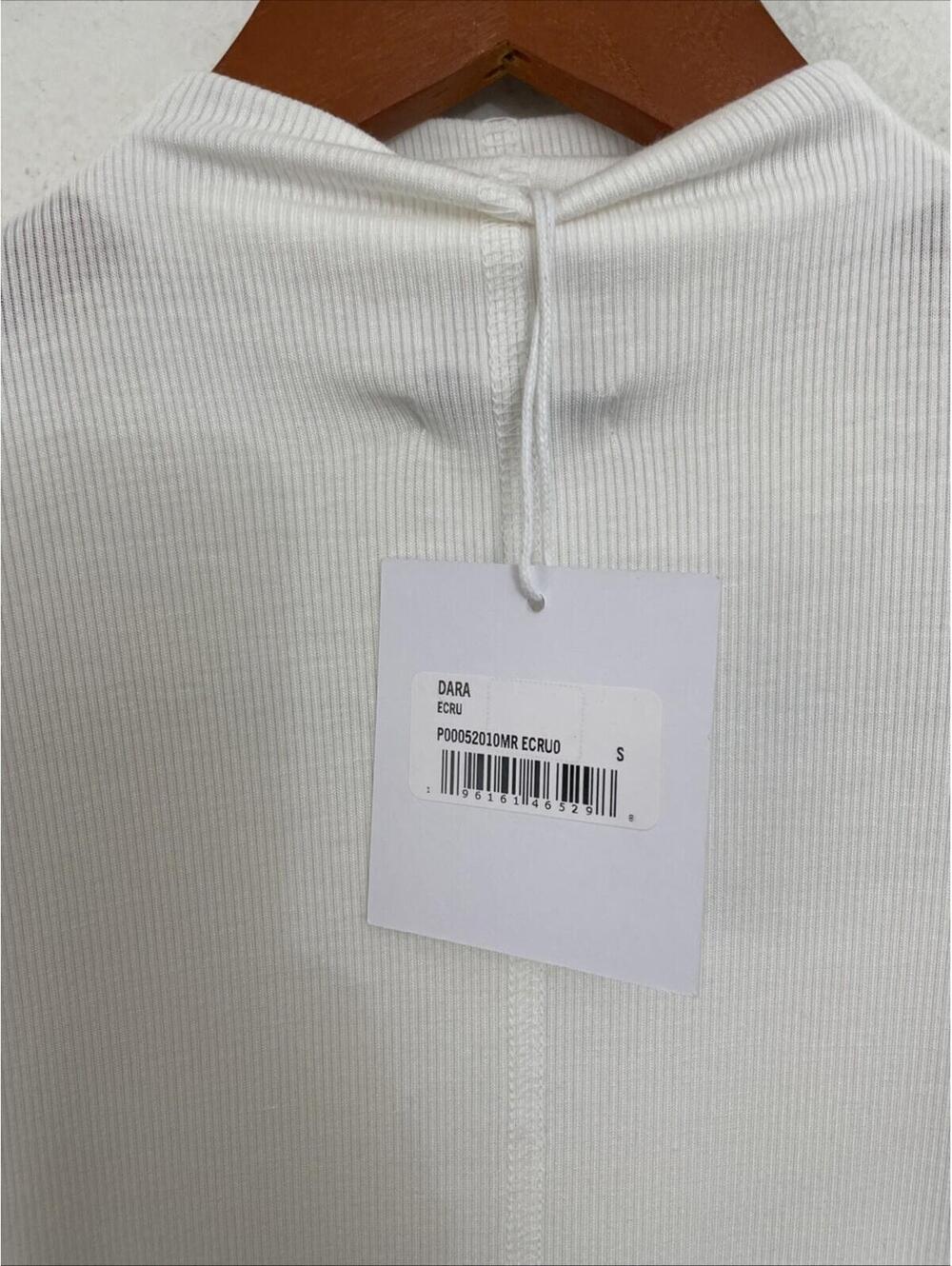 Pistola Dara Long Sleeve Funnel Neck Top ecru size S NWT $98msrp - Picture 5 of 7